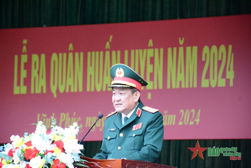 Thượng tướng Võ Minh Lương dự, chỉ đạo Lễ ra quân huấn luyện tại Lữ đoàn Đặc công bộ 113